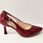 Bioeco 4079 RED PATENT open sided court shoe 4079-433