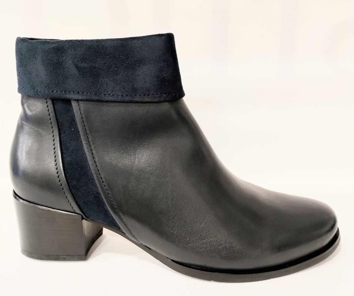 Regardez Le Ciel Jolene 40 NAVY Soft Leather Ankle Boot JOLENE 40