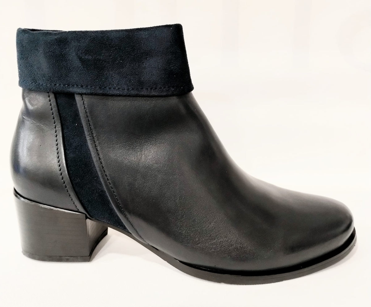 Regardez Le Ciel Jolene 40 NAVY Soft Leather Ankle Boot JOLENE 40