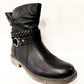14811-Rl BLACK Zip Ankle Boot 14811-RL-001