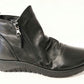Modella Hawes BLACK Soft Leather Twin Zip Ankle Boot