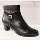 Regardez Le Ciel Sonia 150 BLACK Soft Leather Zip Ankle Boot