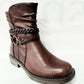 Relife 14811-Rl COGNAC Zip Ankle Boots14811-RL-029