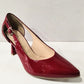 Bioeco 4079 RED PATENT open sided court shoe 4079-433