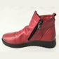 Modella Hawes RED Soft Leather Twin Zip Boot