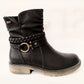 14811-Rl BLACK Zip Ankle Boot 14811-RL-001