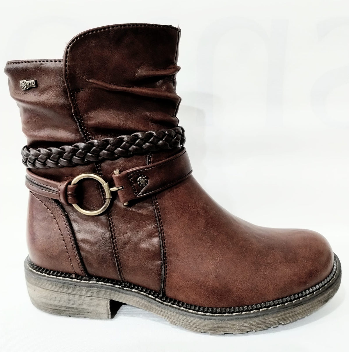 Relife 14811-Rl COGNAC Zip Ankle Boots14811-RL-029