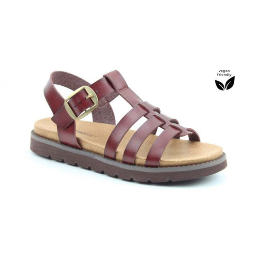 Heavenly Feet Saltwater REDWOOD Gladiator Style Sandal