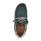 Hey Dude Wally Linnen  Natural TEAL Slip on Casual Shoes