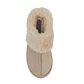 Savannah BEIGE Faux Fur Collar Mule Slipper
