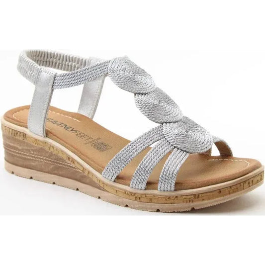 Heavenly Feet Glynis Sandald SILVER GLYNIS