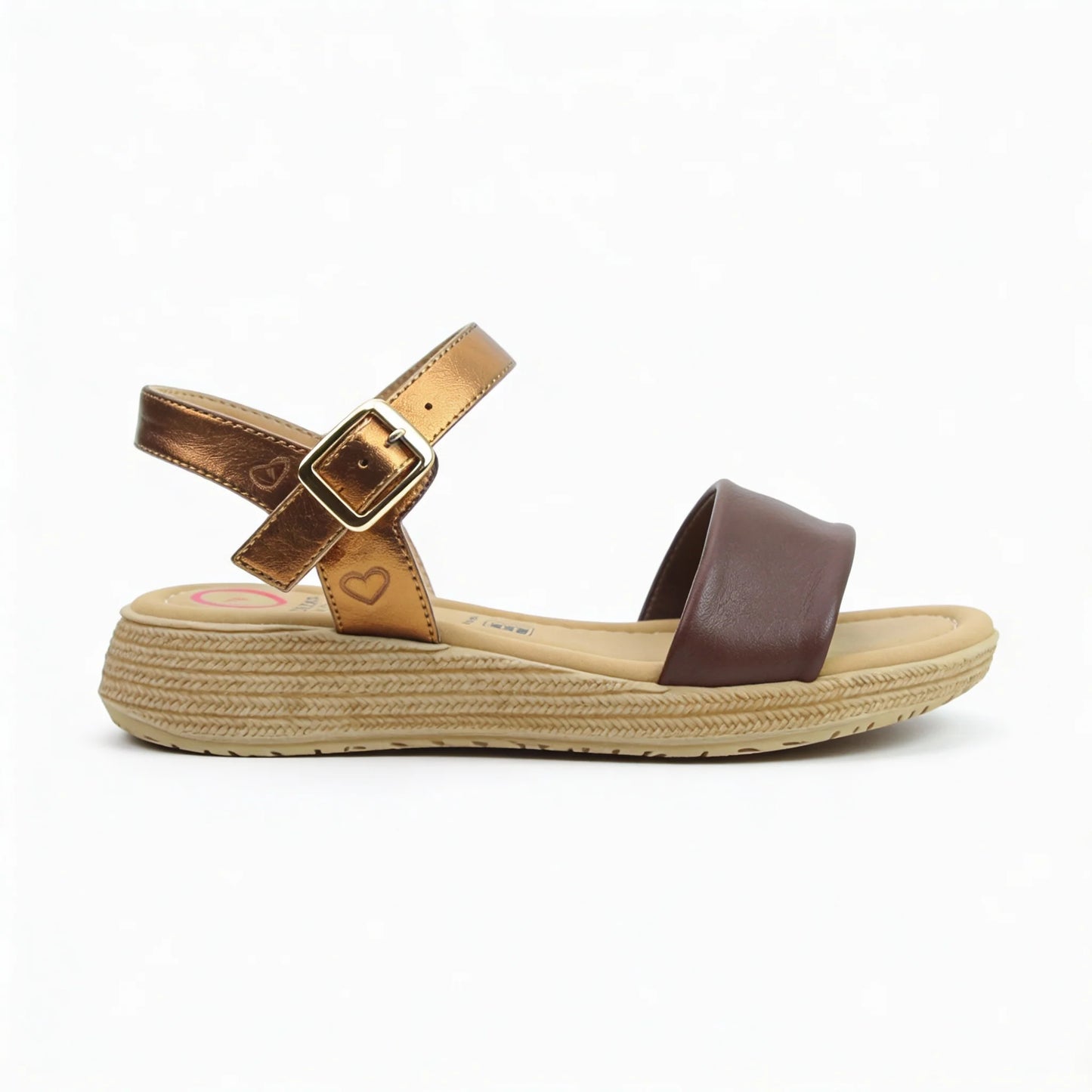Heavenly Feet Sara CHOCOLATE Soft Strap Comfort Sandal