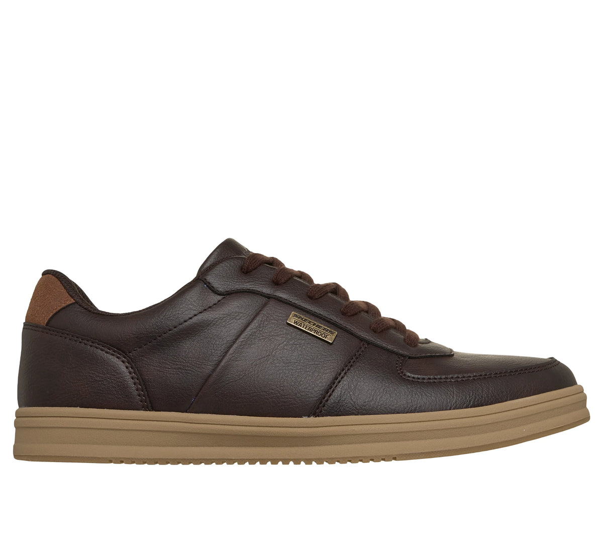 Skechers 211459 CHOCOLATE Brown waterproof Lace Up Trainers 211459-CHOC