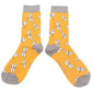 Miss Sparrow Dragonfly Quality Bamboo Socks MUSTARD SKS296