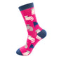 Miss Sparrow Cute Kittens HOT PINK Quality Bamboo Socks sks380