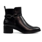 Lunar Solana BLACK Zip Ankle Boot GLC006-BK