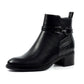 Lunar Solana BLACK Zip Ankle Boot GLC006-BK