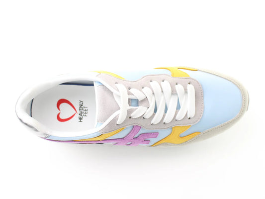 Heavenly Feet Becky GREY MULTI Platform fashion trainer