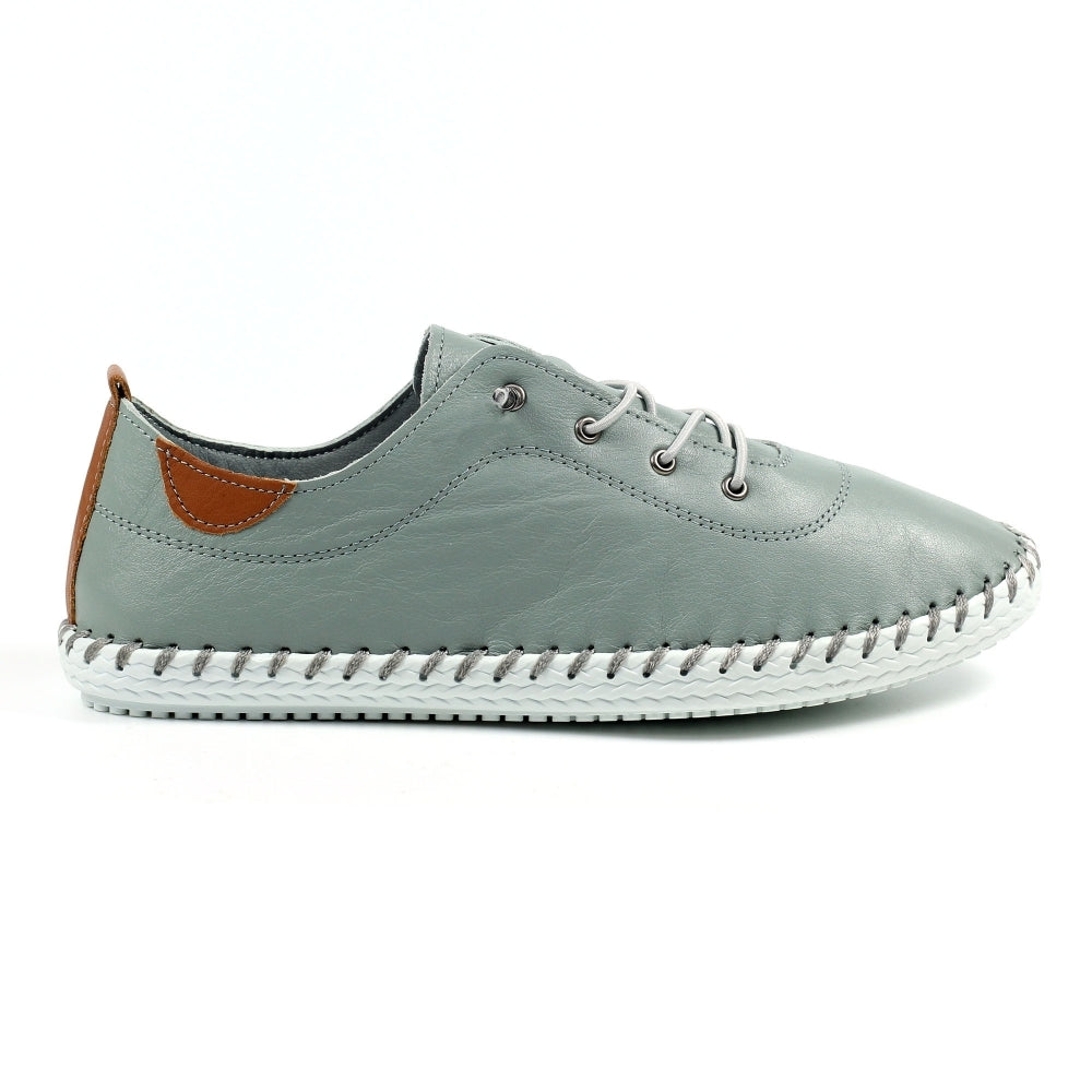 Lunar Plimsoll St Ives GREY FLE030BB
