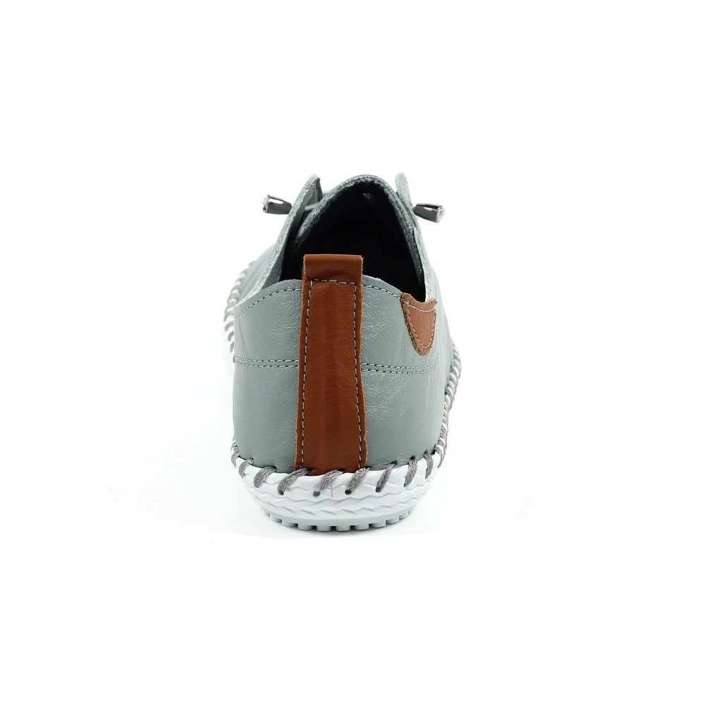 Lunar Plimsoll St Ives GREY FLE030BB