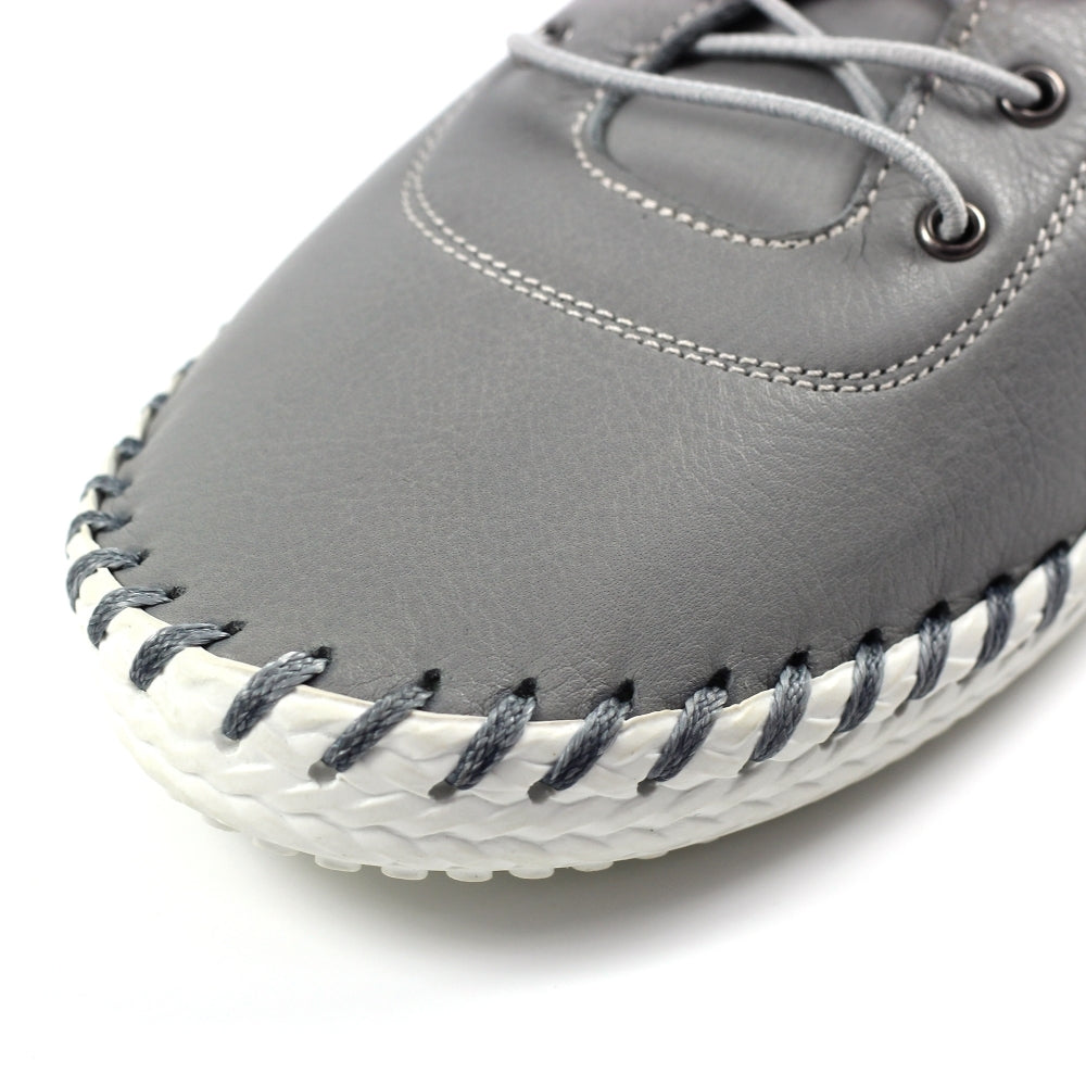 Lunar Plimsoll St Ives GREY FLE030BB
