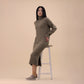 Lunar St Ives Soft Leather Plimsoll TAUPE FLE030BB