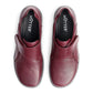 Hotter SUGAR Maroon touch fastening Wide Fitting Shoe
