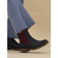 Lunar Suvi BLUE Chelsea Boot with Red trim and inside zip