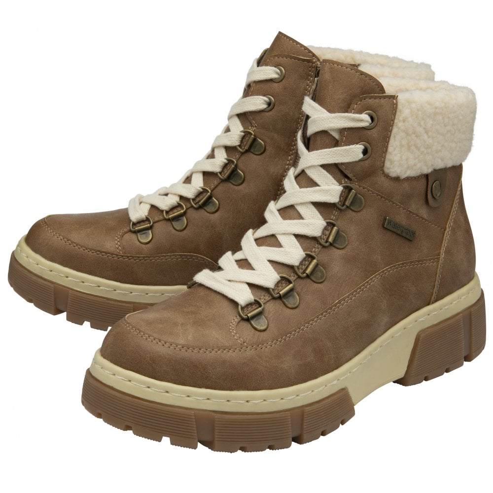 Lotus Coniston TAN Waterproof Hiker Style Lace Boot with Zip