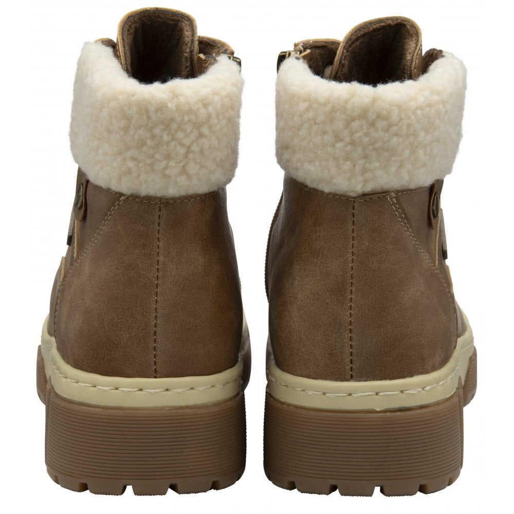 Lotus Coniston TAN Waterproof Hiker Style Lace Boot with Zip