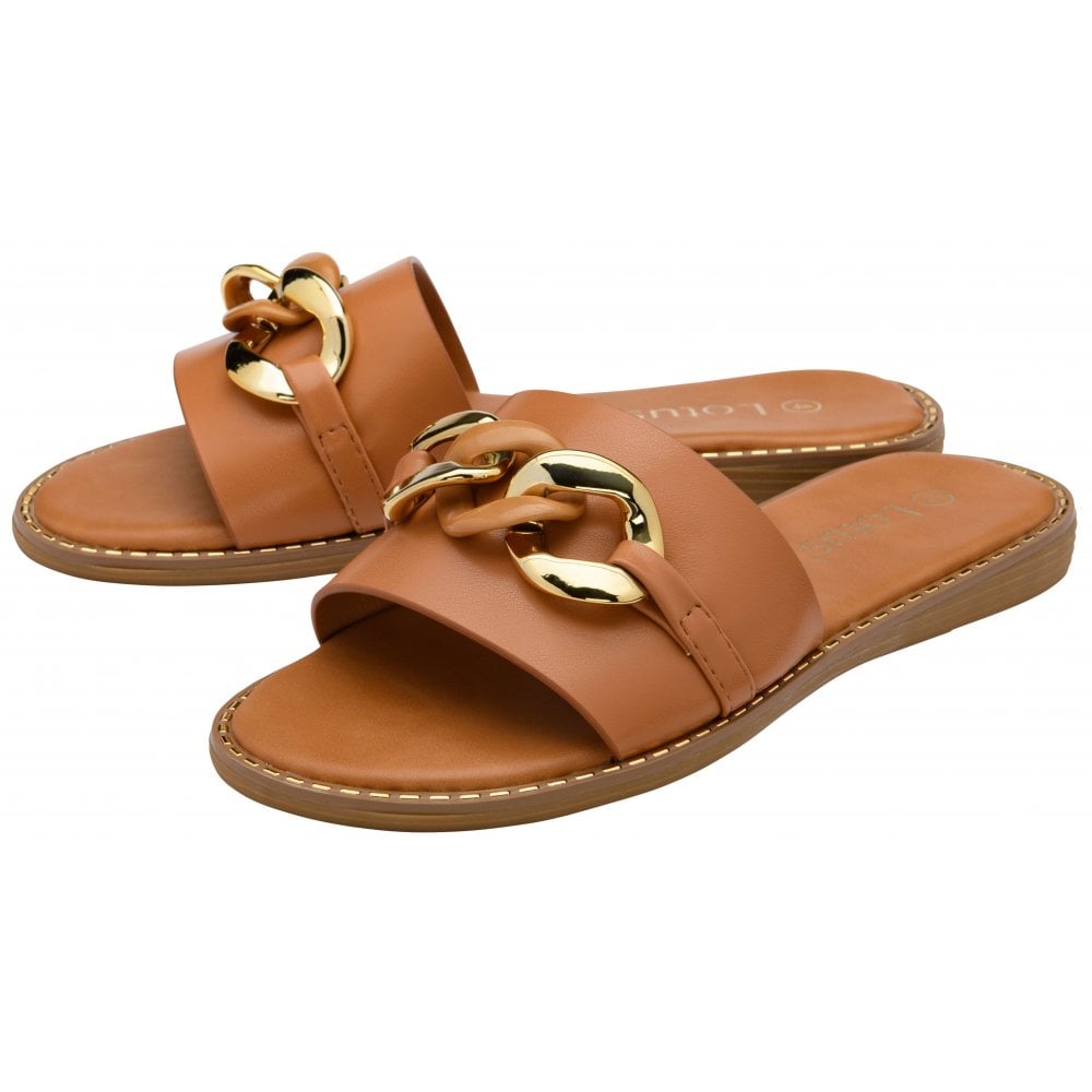 Lotus Vida Tan Mule Sandal