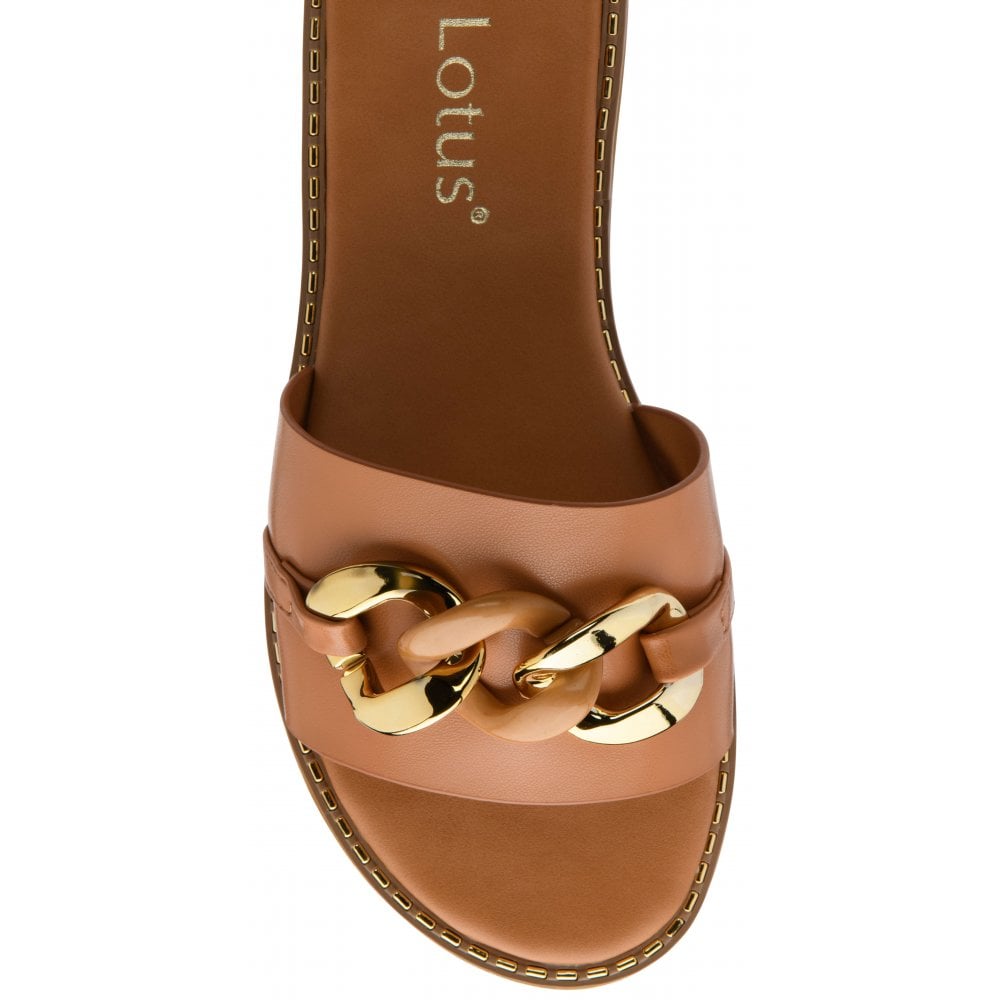 Lotus Vida Tan Mule Sandal