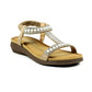 Lunar Tancy BEIGE Pearl Trim Sandal JLH078BG