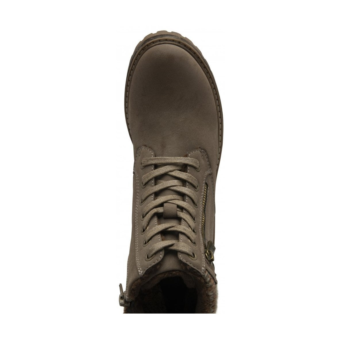 Lotus Stefani TAUPE Waterproof Lace up Boots with Zip
