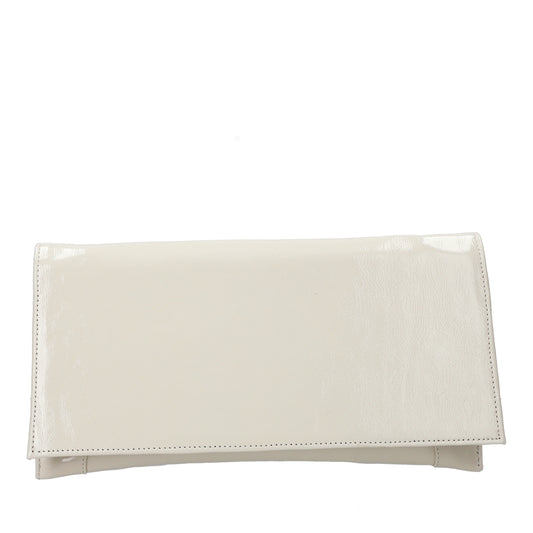Bioeco B002 LIGHT BEIGE PATENT Leather Clutch / Shoulder bag to Match 4079 shoes