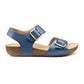 Hotter Tourist Cork Footbed Buckle Sandal AQUATIC BLUE