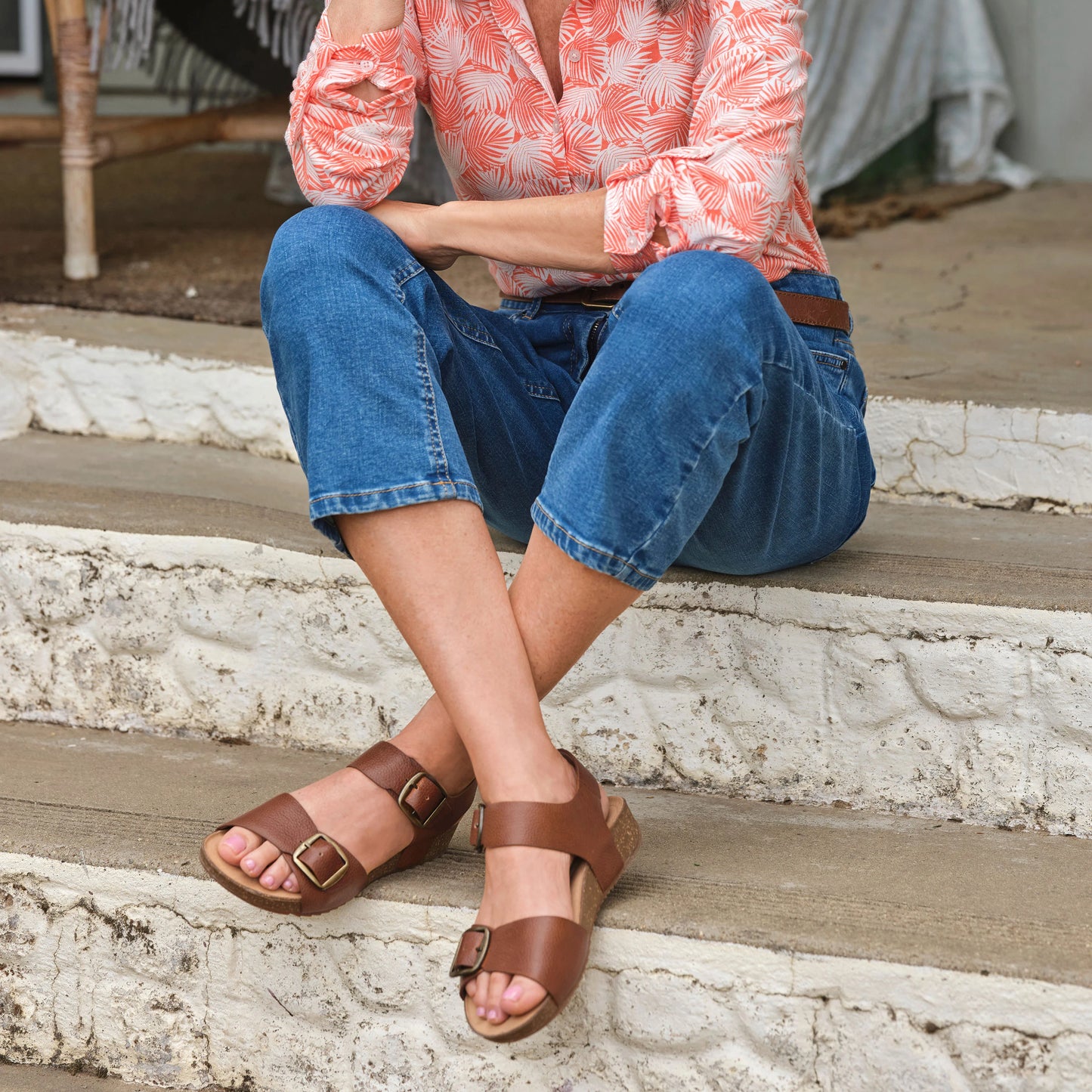 Hotter Sandal Tourist TAN Leather