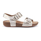 Hotter Sandal Tourist Soft Gold Metalic Comfort Sandals