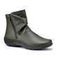 Hotter Whisper Forest Green Wide Fitting Twin Zip Ankle Boot