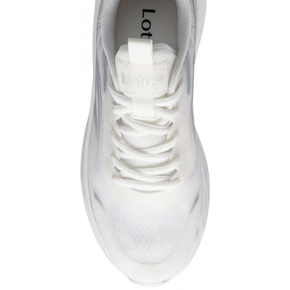 Lotus Bellona WHITE Slip On Trainer