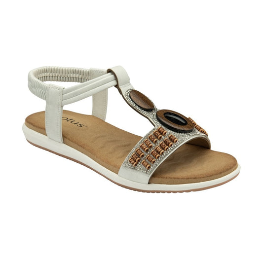 Lotus Bertolini WHITE Comfort Sandals