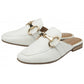Lotus Taylor WHITE Leather Mule Slip On Loafer  ULS570