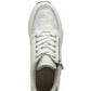 Lotus Tenno WHITE / Silver Trainer with Wedge Heel ULS576