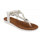 Lotus Sol WHITE Toe Post Sandal
