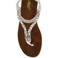 Lotus Sol WHITE Toe Post Sandal