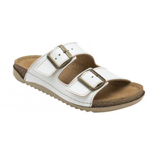 Lotus Trento WHITE Slip On Mule sandal ULP376