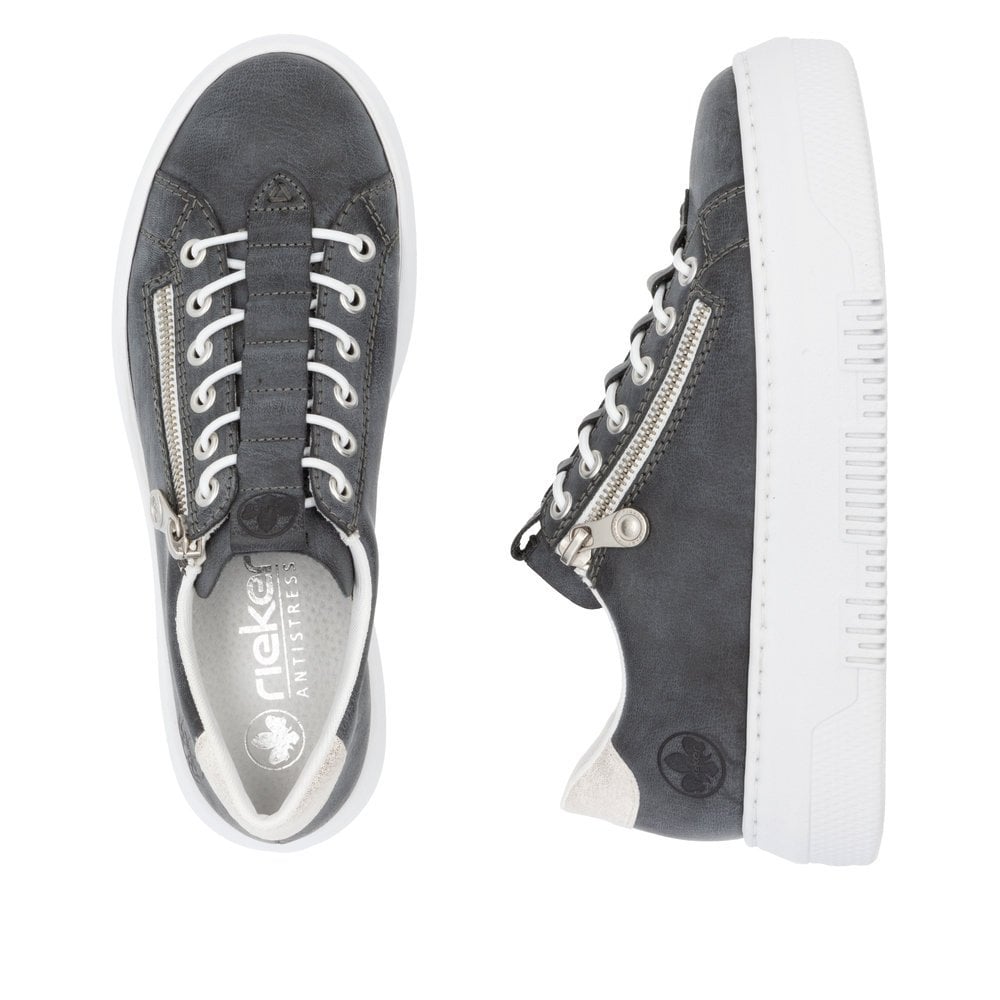 Rieker M1953 BLUE Chunky Sole Lightweight trainer M1953-14