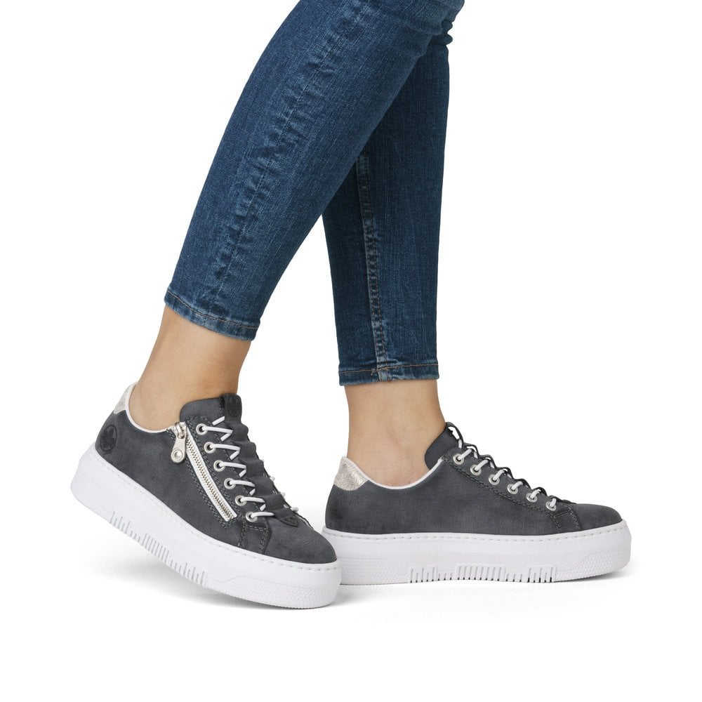 Rieker M1953 BLUE Chunky Sole Lightweight trainer M1953-14
