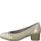 Jana Classic Court Shoe in Wide Fitting GOLD 22366-929