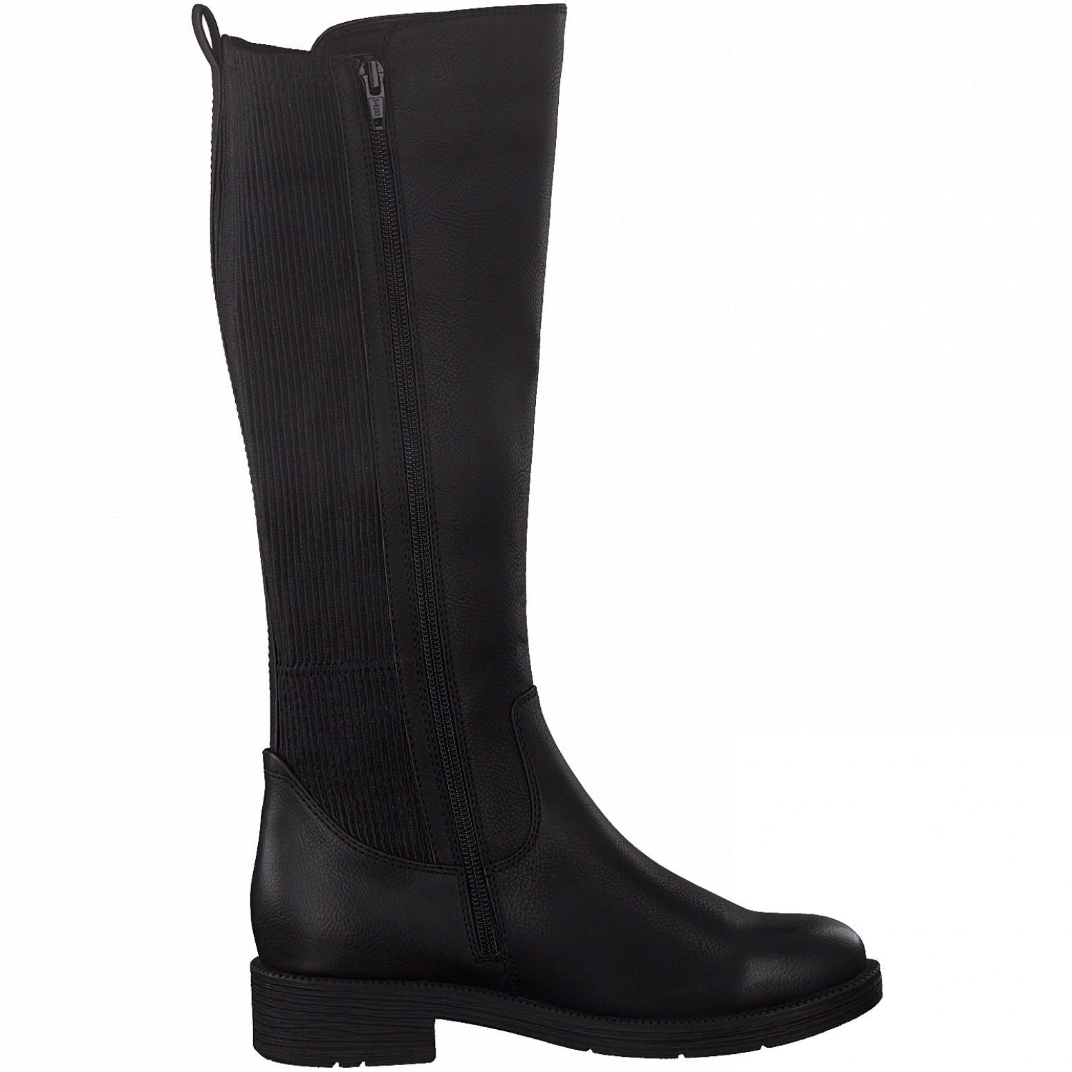 Jana Long Riding Boot with zip 25560 BLACK